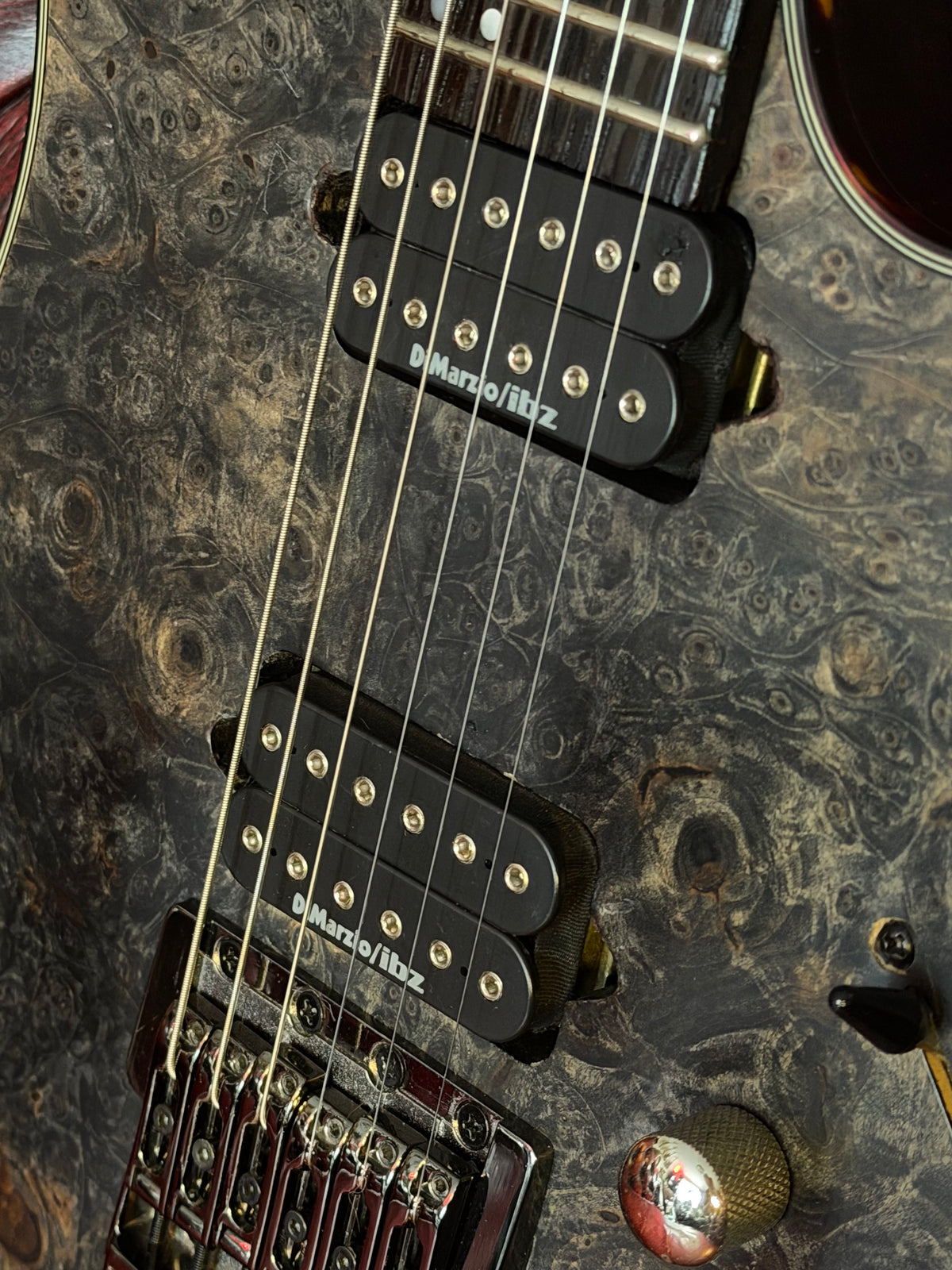 Nyx! - Ibanez RG921WBB Premium | Transparent Grey Flat | Buckeye Burl