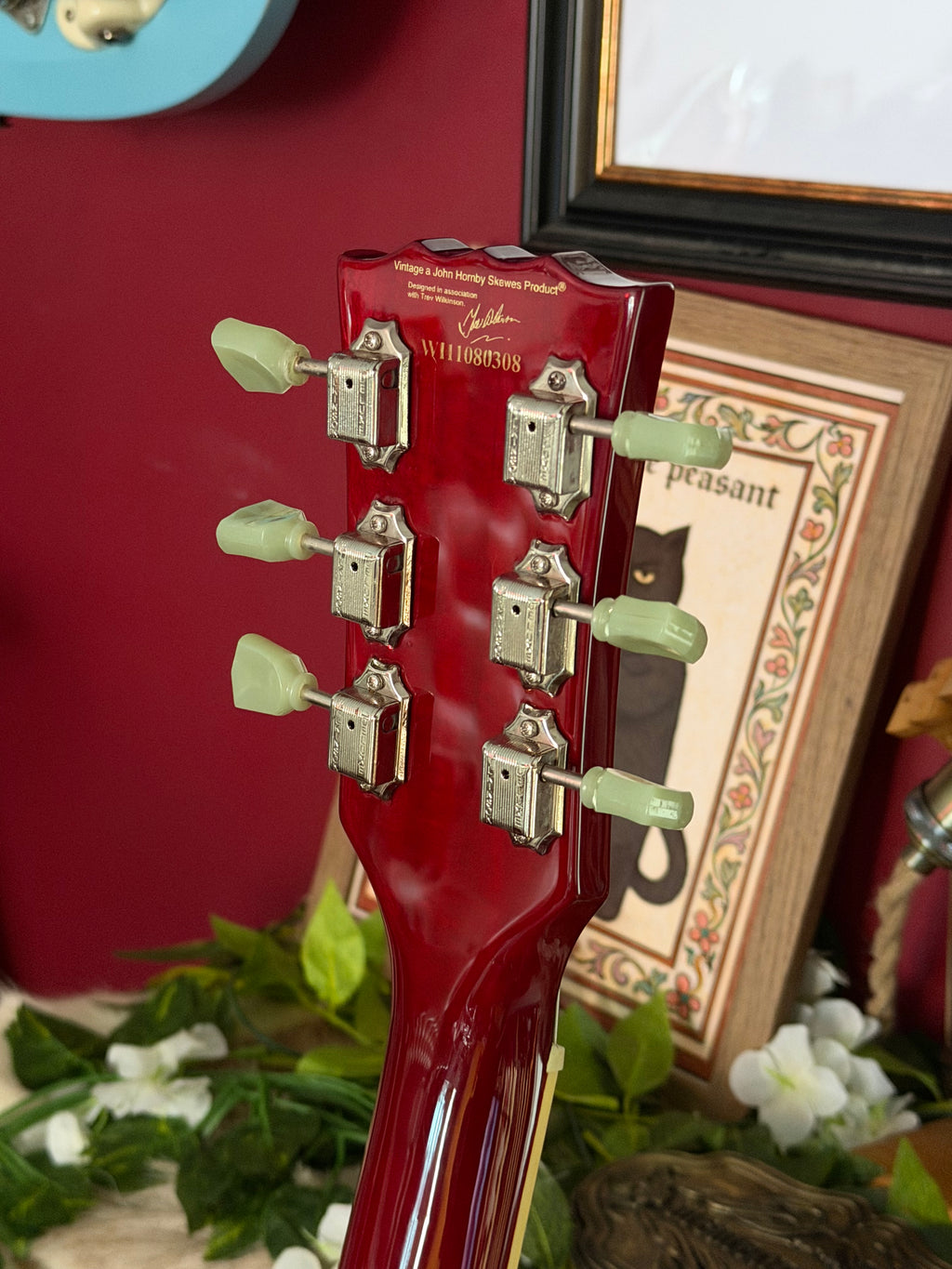 Carmella! - Vintage VS6 • Cherry Red • Wilkinson Hardware & Pickups