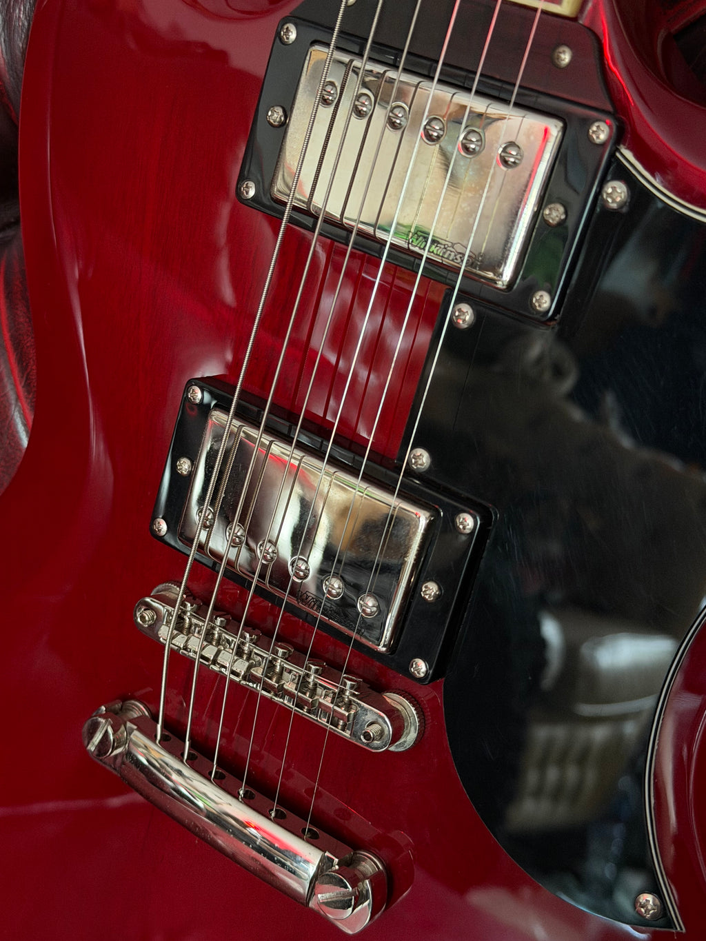 Carmella! - Vintage VS6 • Cherry Red • Wilkinson Hardware & Pickups