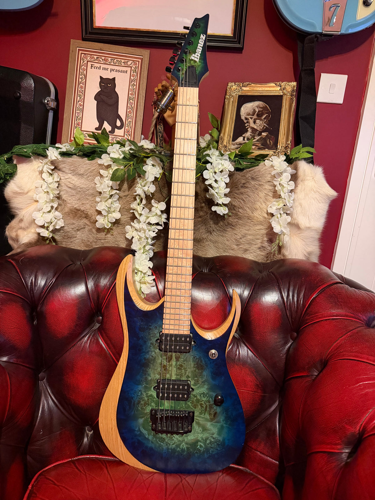 Calypso! - Ibanez RGDIX6MPB Iron Label | 2018 | Surreal Blue Burst