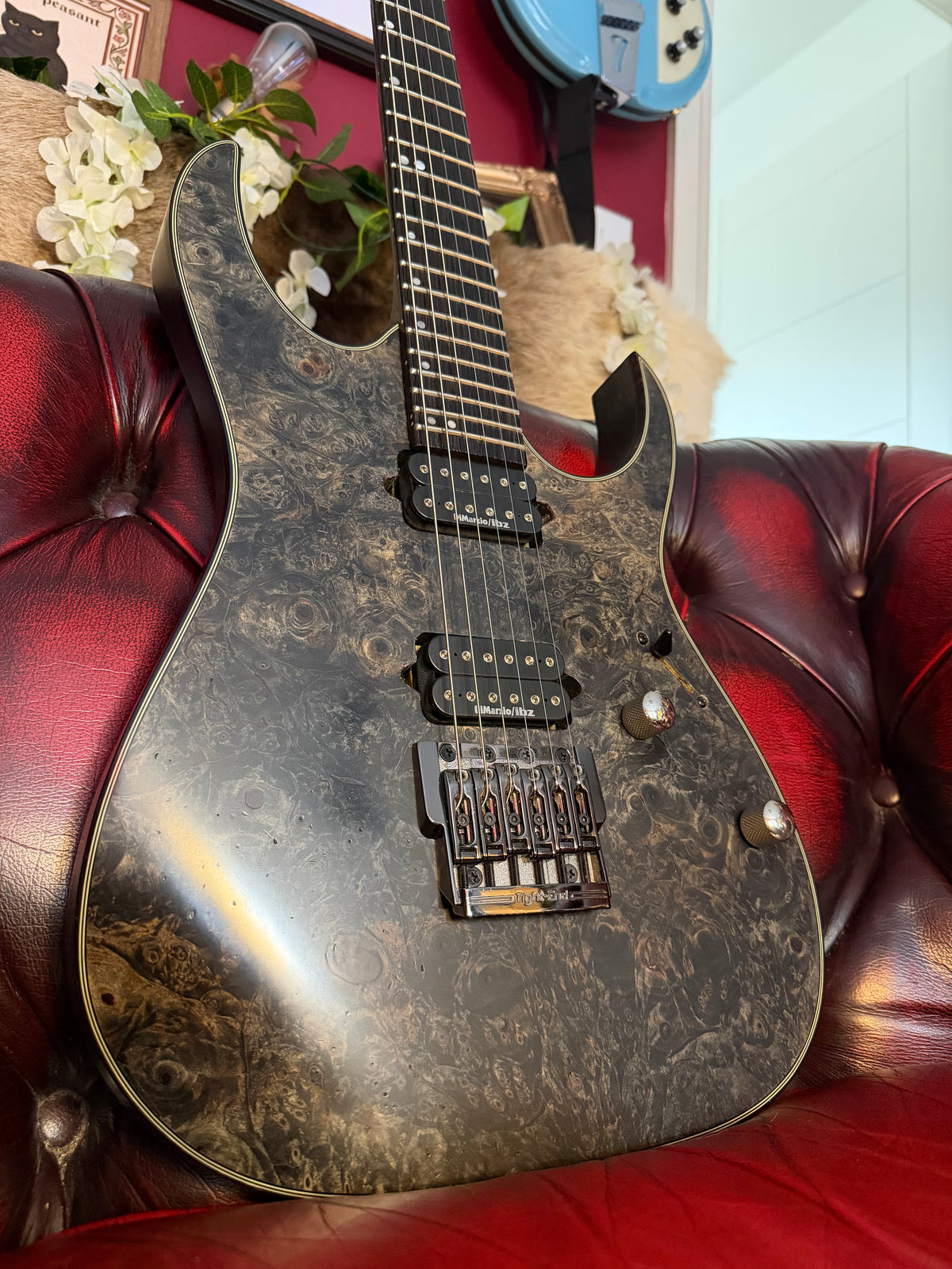 Nyx! - Ibanez RG921WBB Premium | Transparent Grey Flat | Buckeye Burl