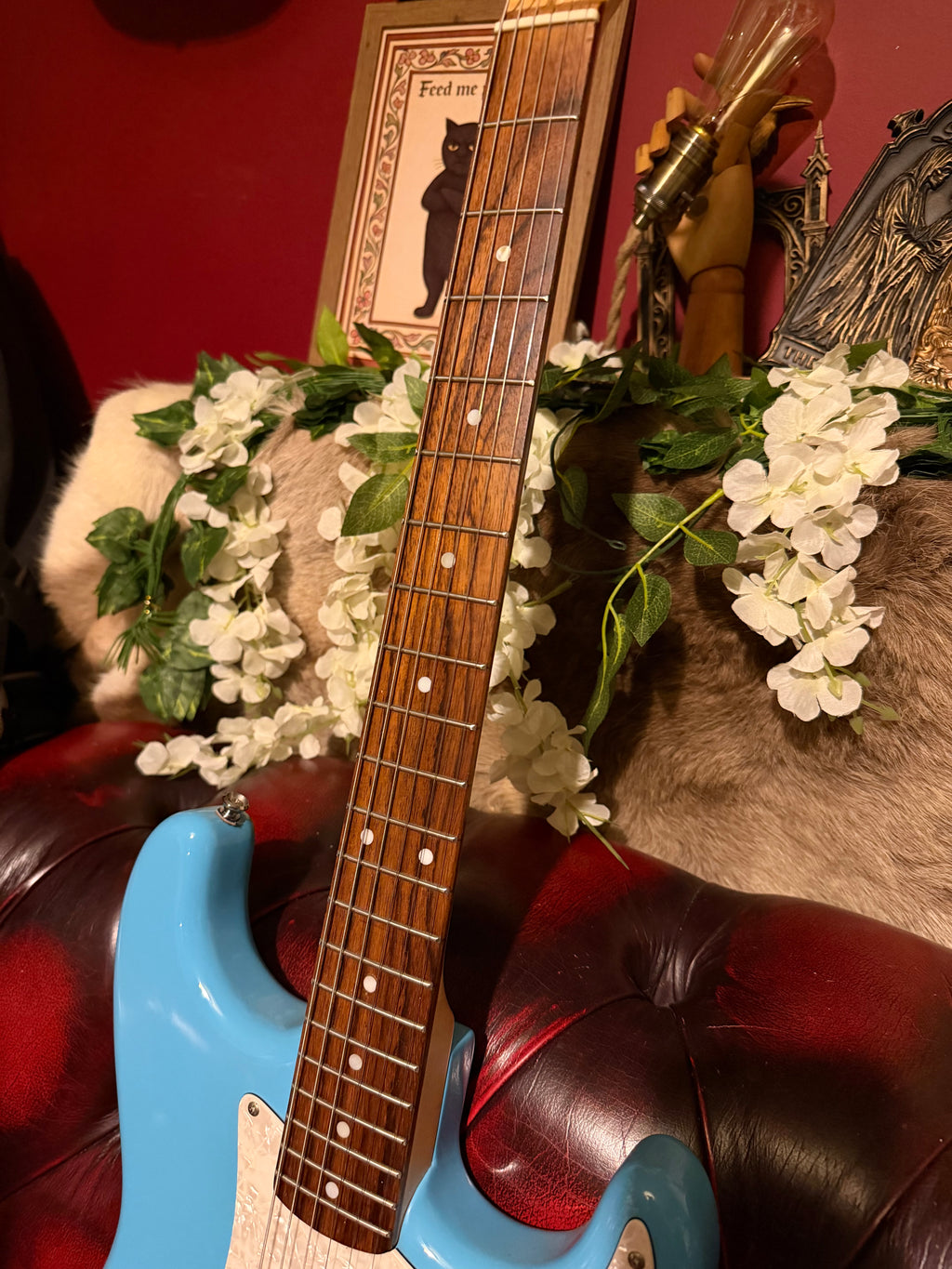 Josie! - Stagg Tom DeLonge-Inspired Strat-Style Electric Guitar | Blue