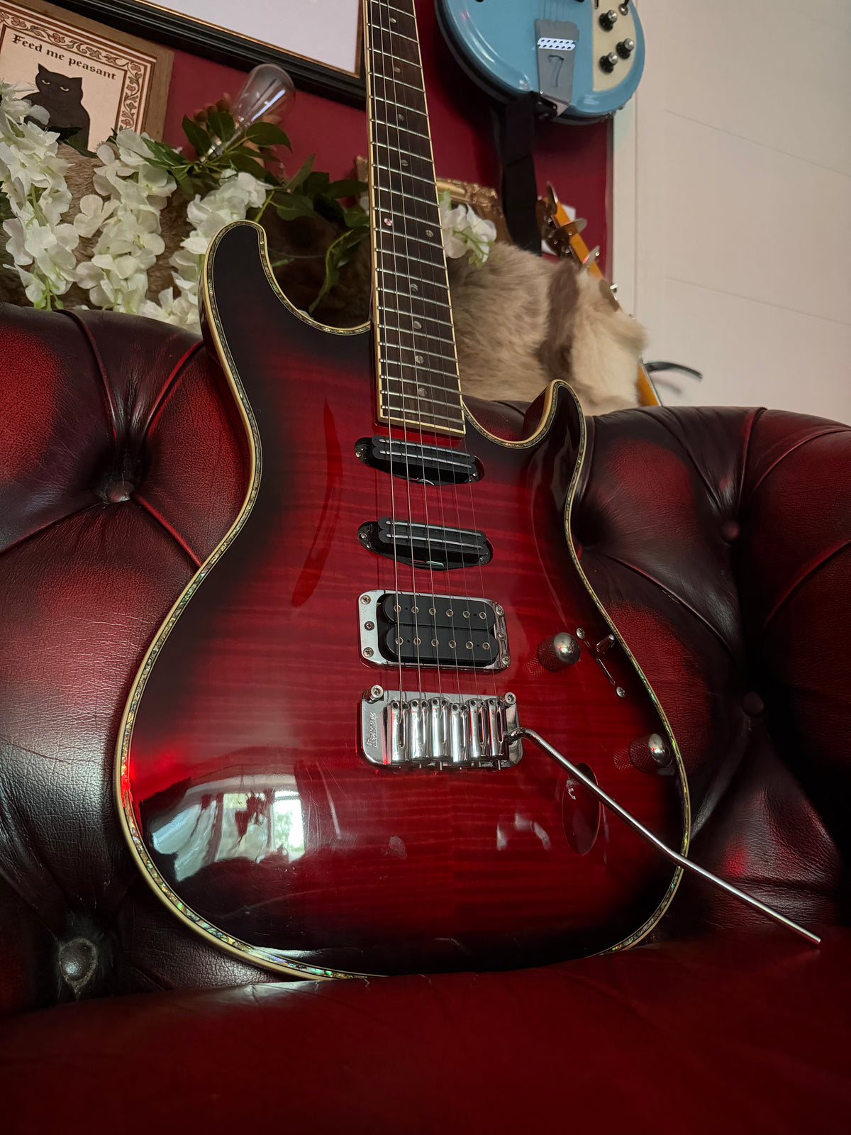 Rebel! – 2006 Ibanez SAS36FM – Korean – Upgraded Rail Humbuckers