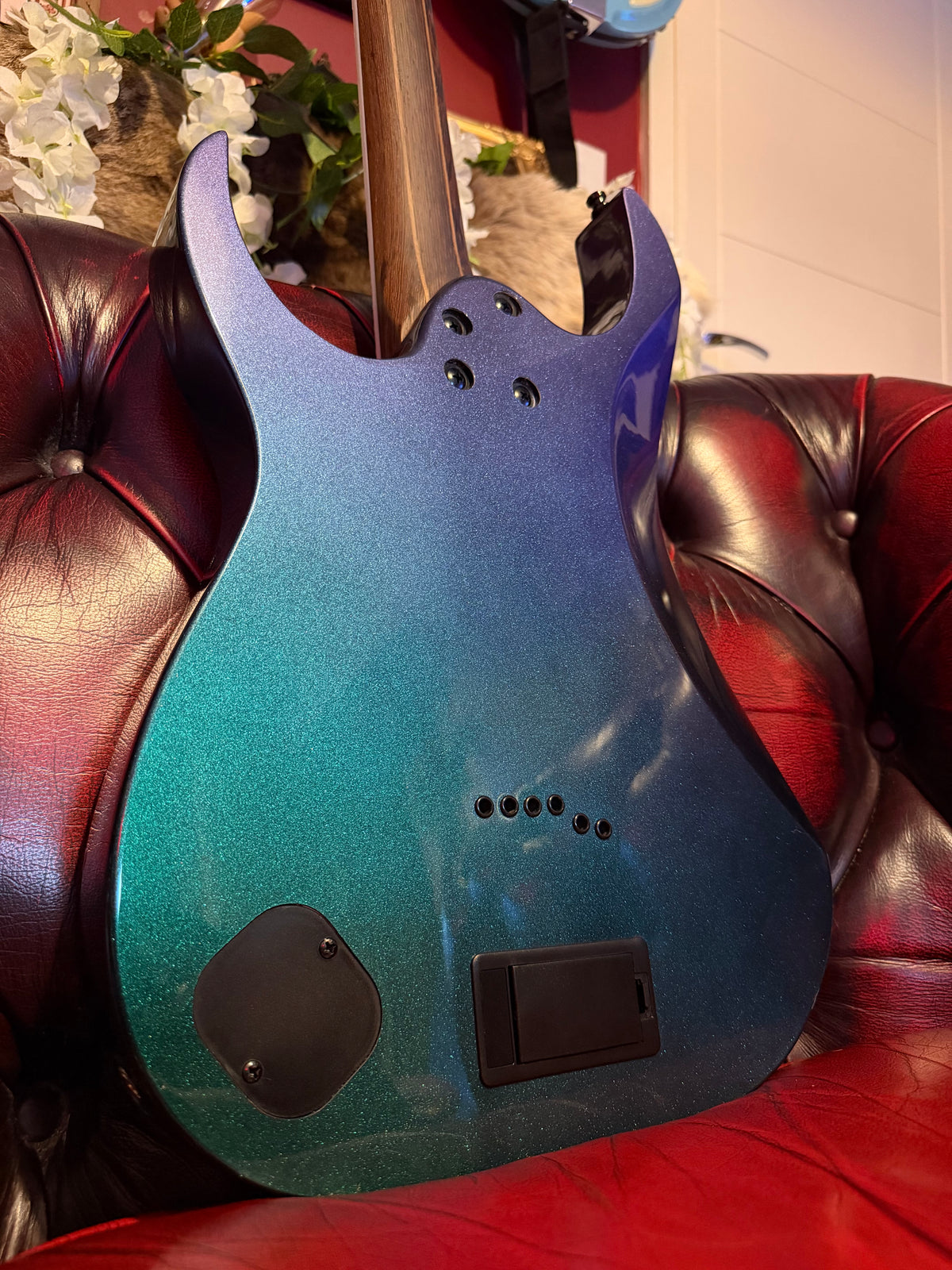 Mystique! - Ibanez RG631ALF Axion Label | Blue Chameleon