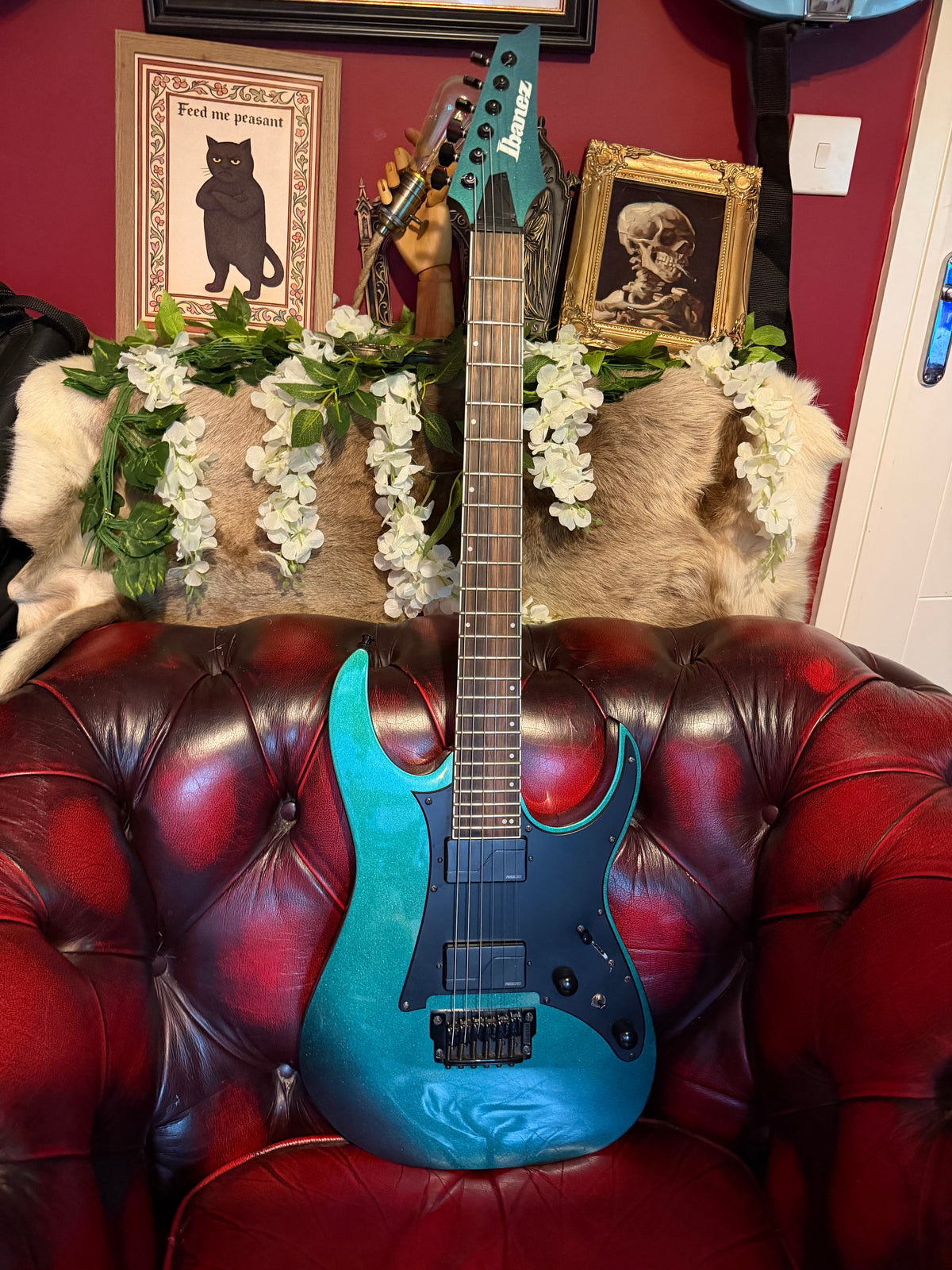 Mystique! - Ibanez RG631ALF Axion Label | Blue Chameleon