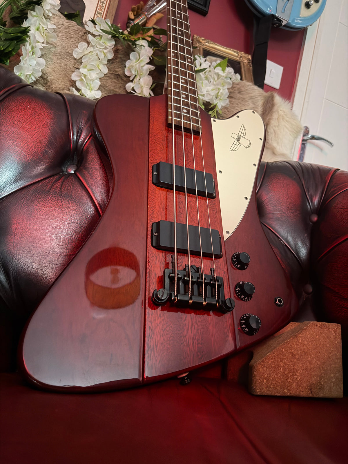Garnet! – Epiphone Thunderbird IV – 2001 Korean Made – Transparent Red
