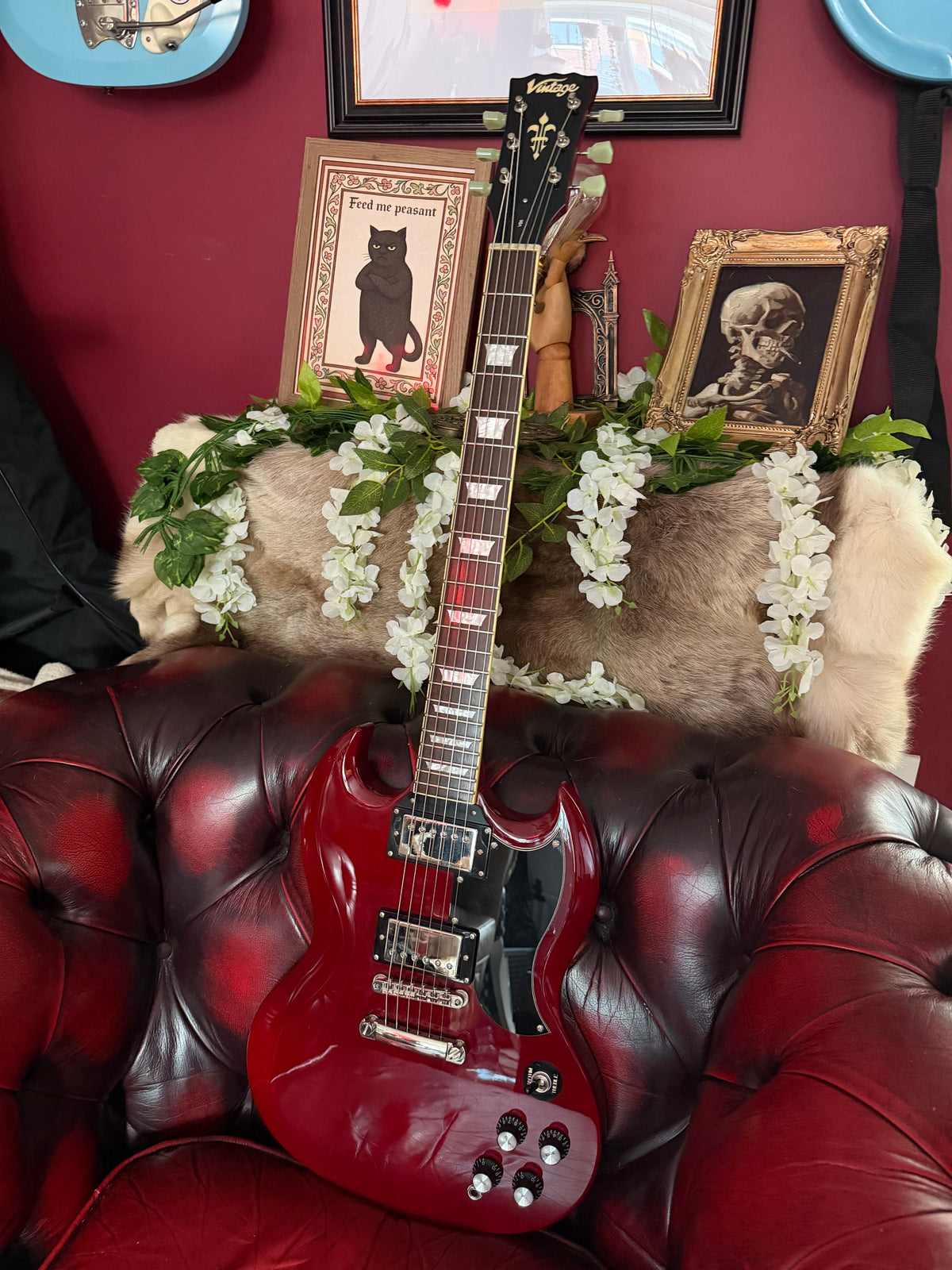Carmella! - Vintage VS6 • Cherry Red • Wilkinson Hardware & Pickups