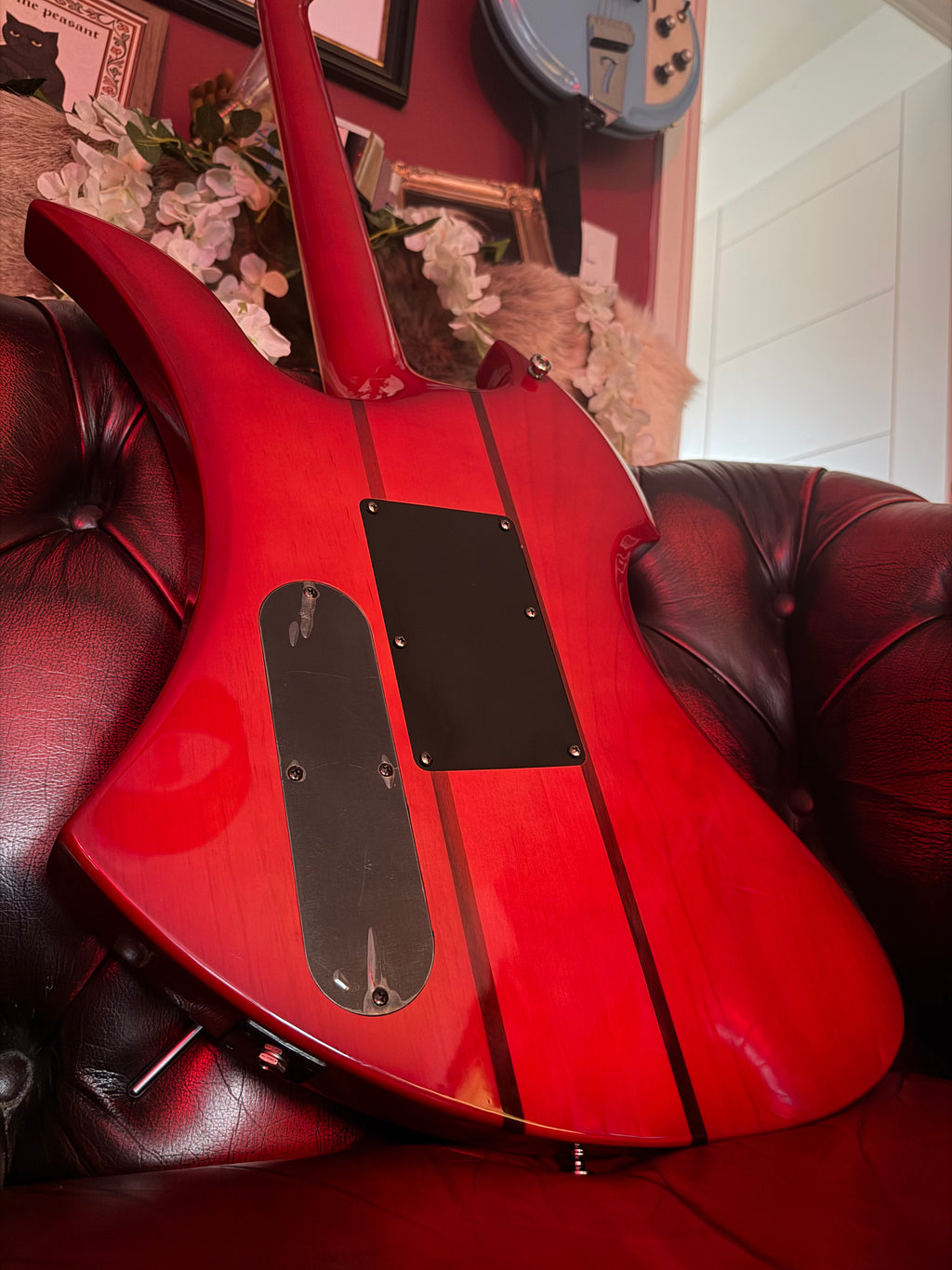 Scarlet! - B.C. Rich Mockingbird NJ Neck-Thru c.1999–2002 Transparent Red