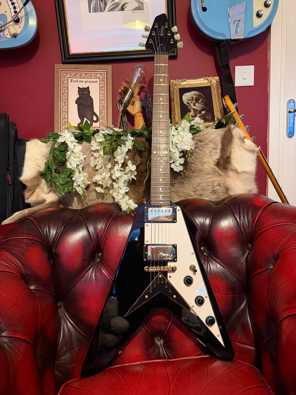 Bugsy! – 2012 Vintage V60 Flying V – Gloss Black