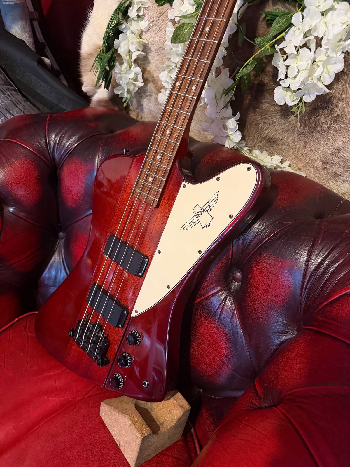 Garnet! – Epiphone Thunderbird IV – 2001 Korean Made – Transparent Red