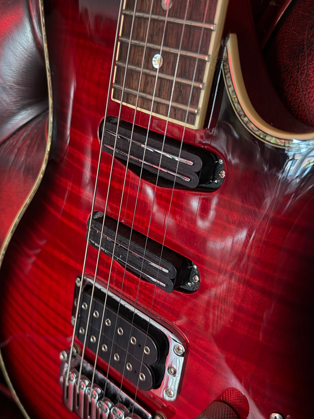 Rebel! – 2006 Ibanez SAS36FM – Korean – Upgraded Rail Humbuckers