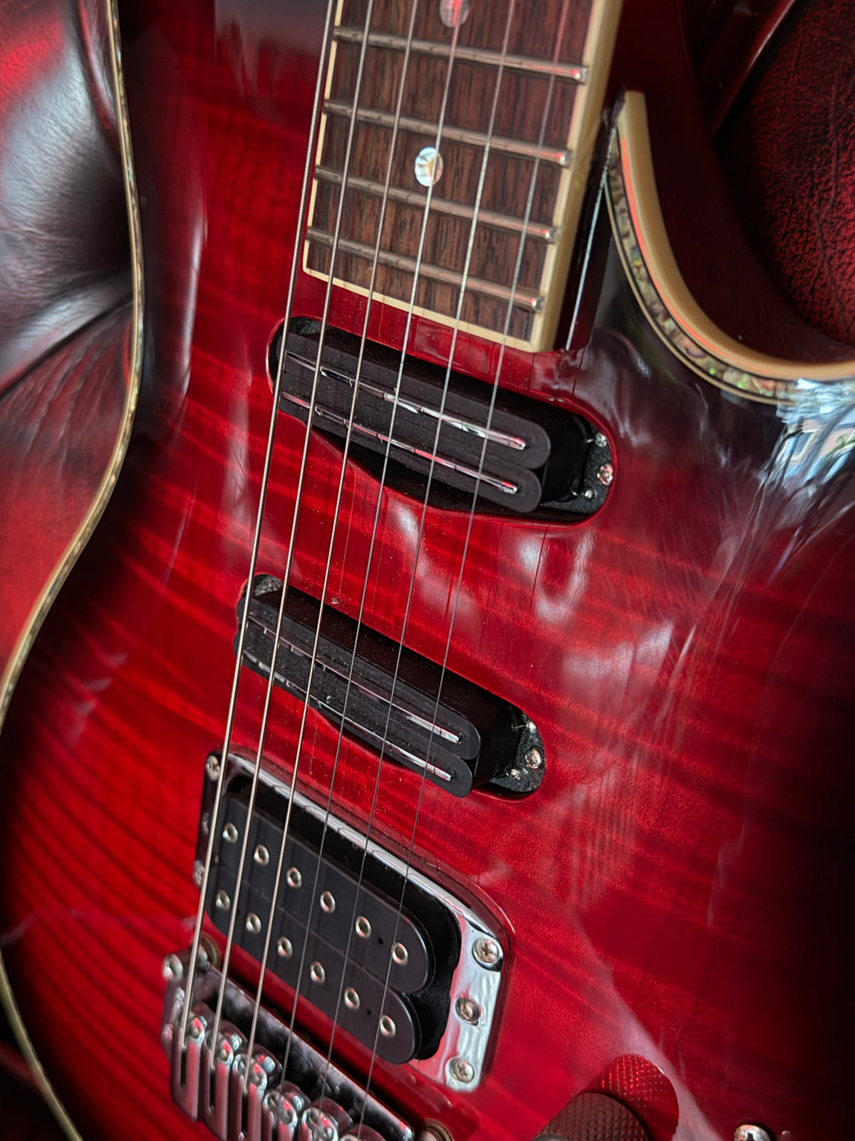 Rebel! – 2006 Ibanez SAS36FM – Korean – Upgraded Rail Humbuckers