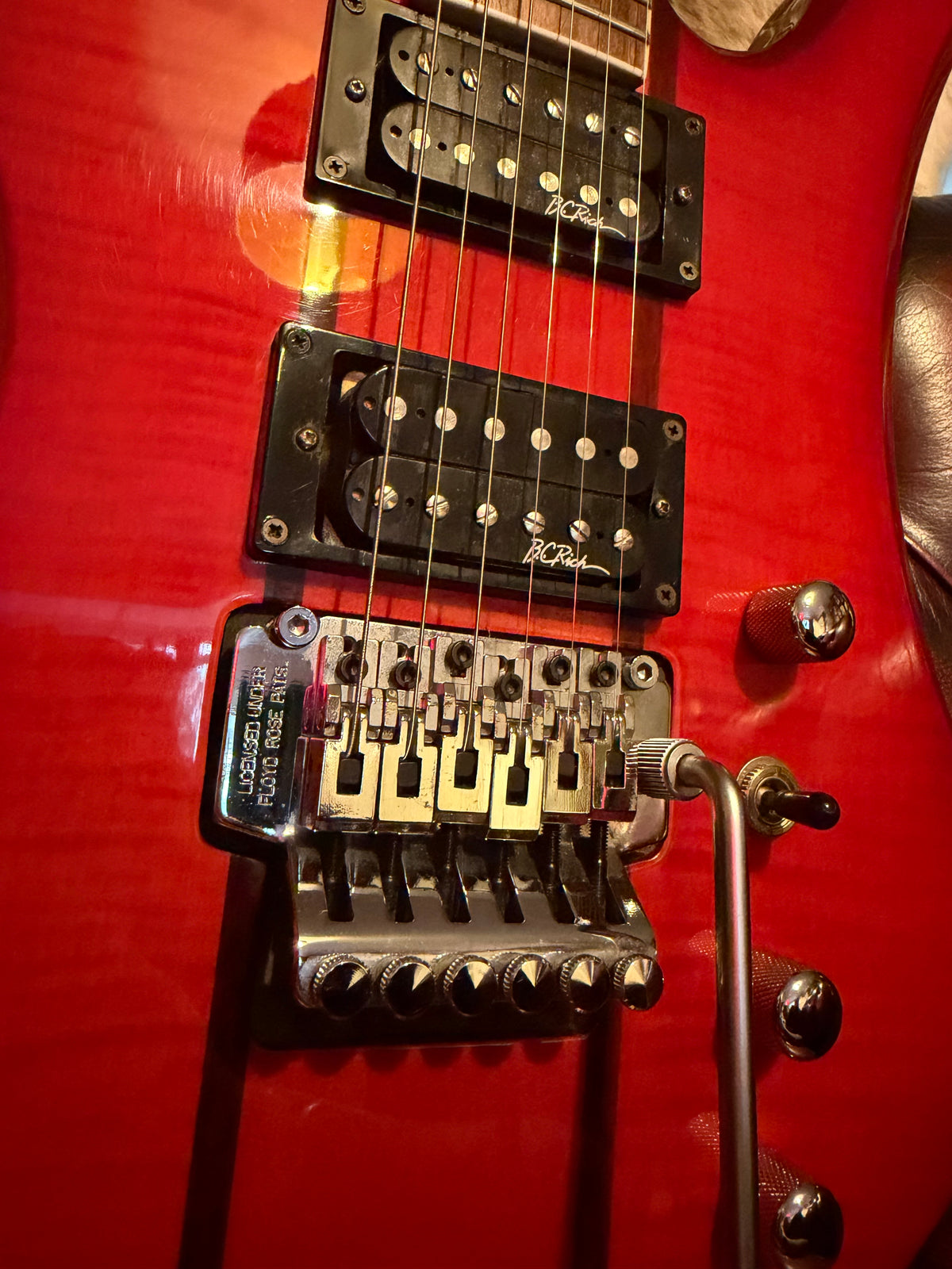 Scarlet! - B.C. Rich Mockingbird NJ Neck-Thru c.1999–2002 Transparent Red