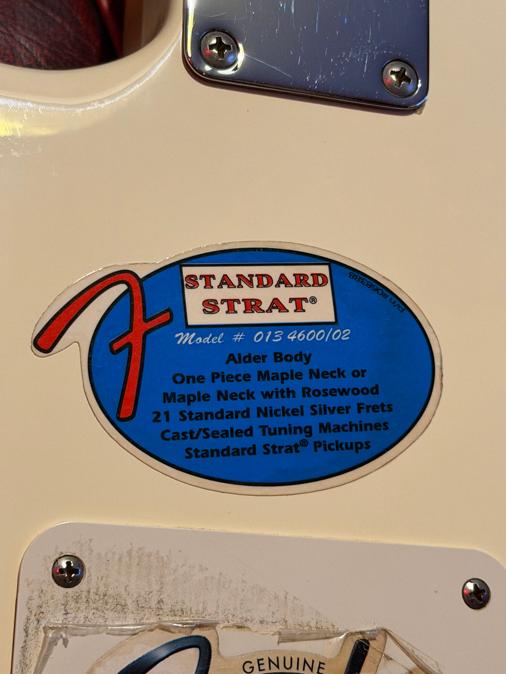 Pearl! – Fender Standard Stratocaster 2004, Arctic White
