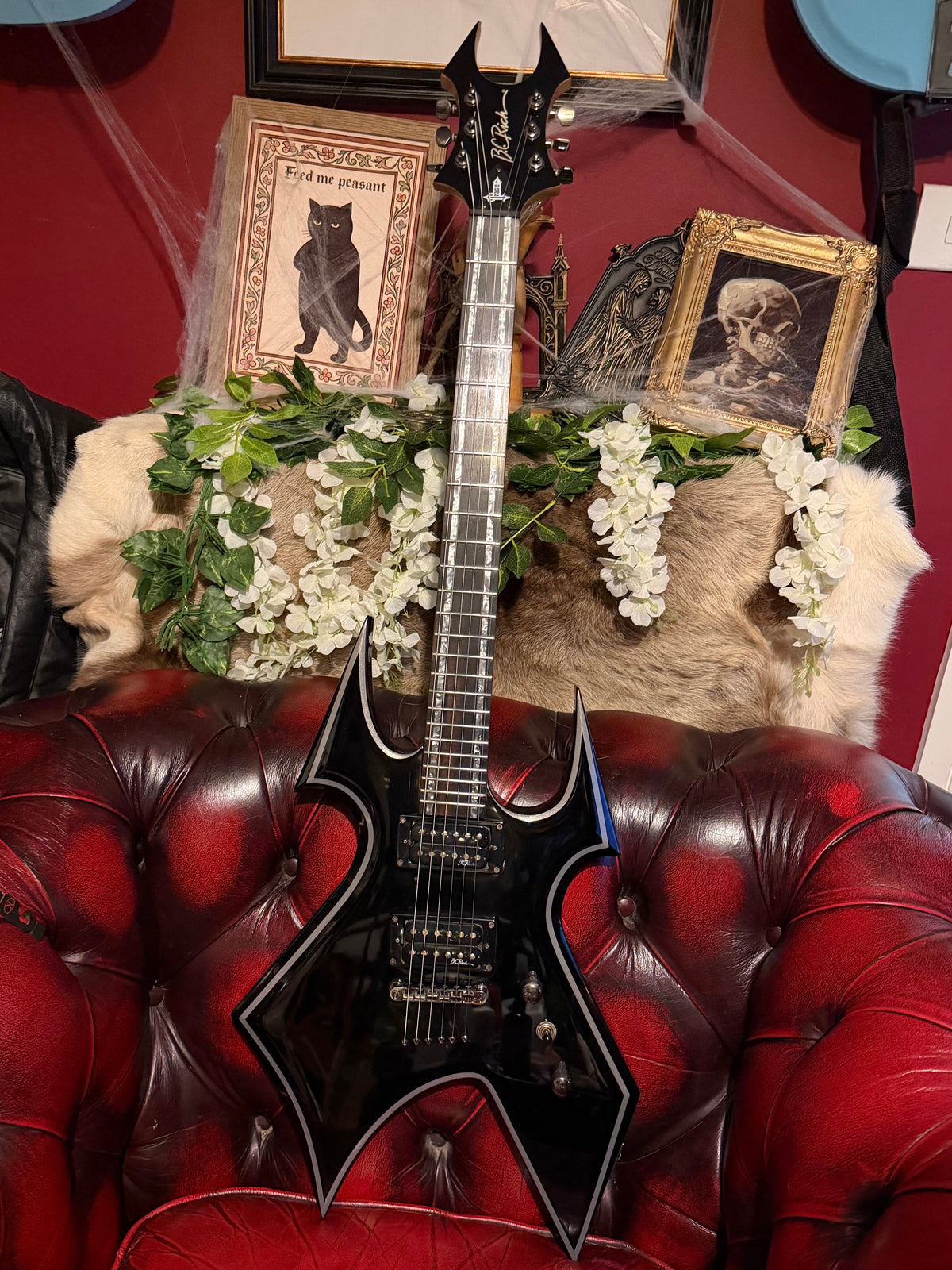 Malice! - B.C. Rich Warbeast Trace – Onyx Black &amp; Silver – Circa 2010