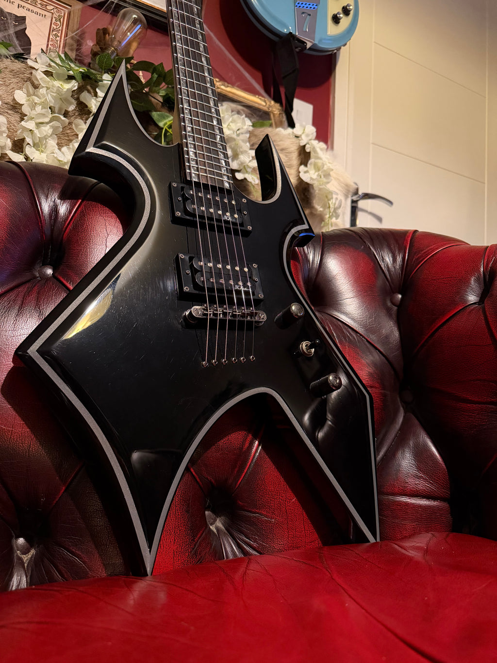 Malice! - B.C. Rich Warbeast Trace – Onyx Black &amp; Silver – Circa 2010