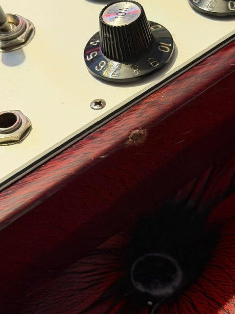 Moriarty! - c.1972–75 Japanese FujiGen Flying V | 2387 / Rocket Roll Family | Transparent Cherry