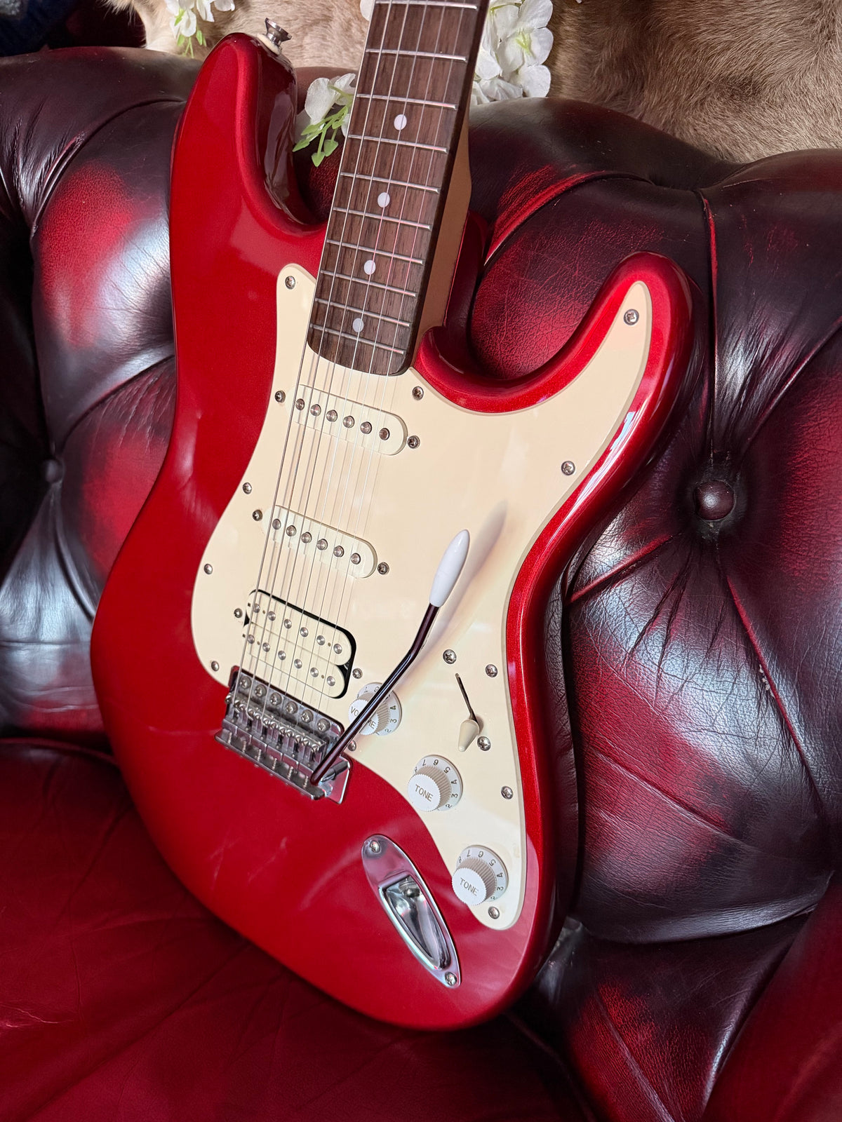 Valentine! - 2007 Squier Affinity Stratocaster HSS in Metallic Red