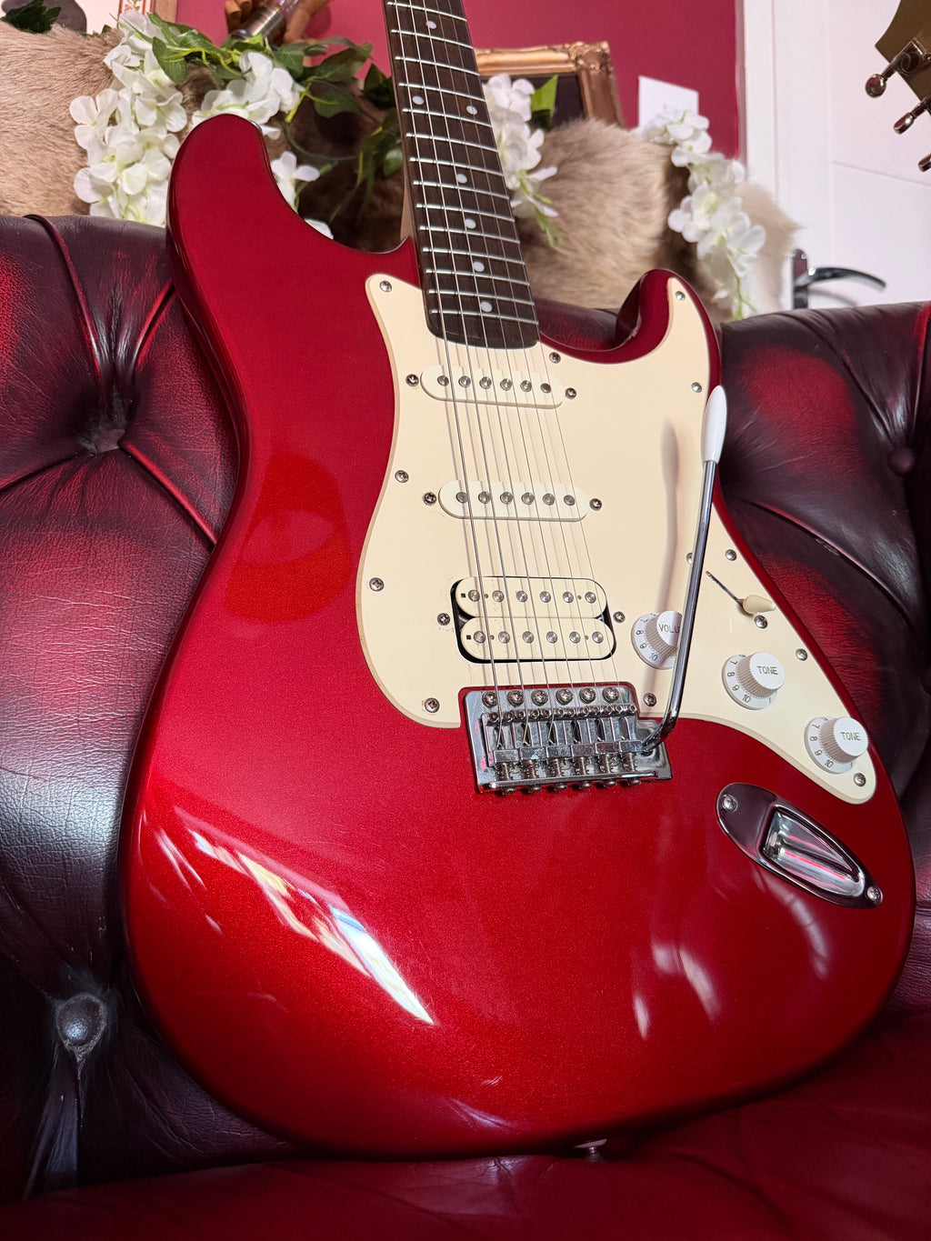 Valentine! - 2007 Squier Affinity Stratocaster HSS in Metallic Red