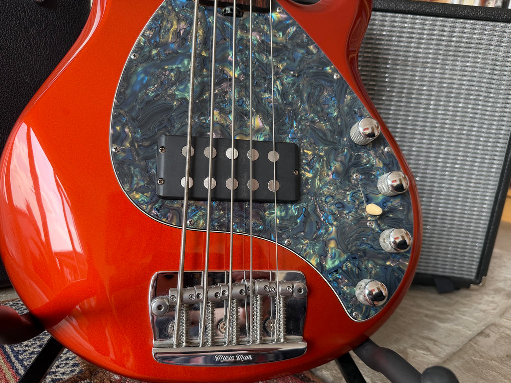 Leo! - Ernie Ball Music Man StingRay 5, 2004, Lava Pearl