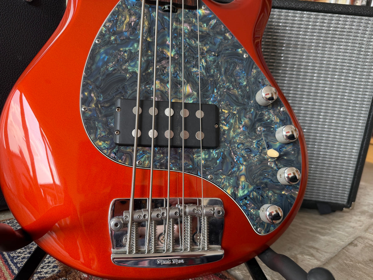 Leo! - Ernie Ball Music Man StingRay 5, 2004, Lava Pearl