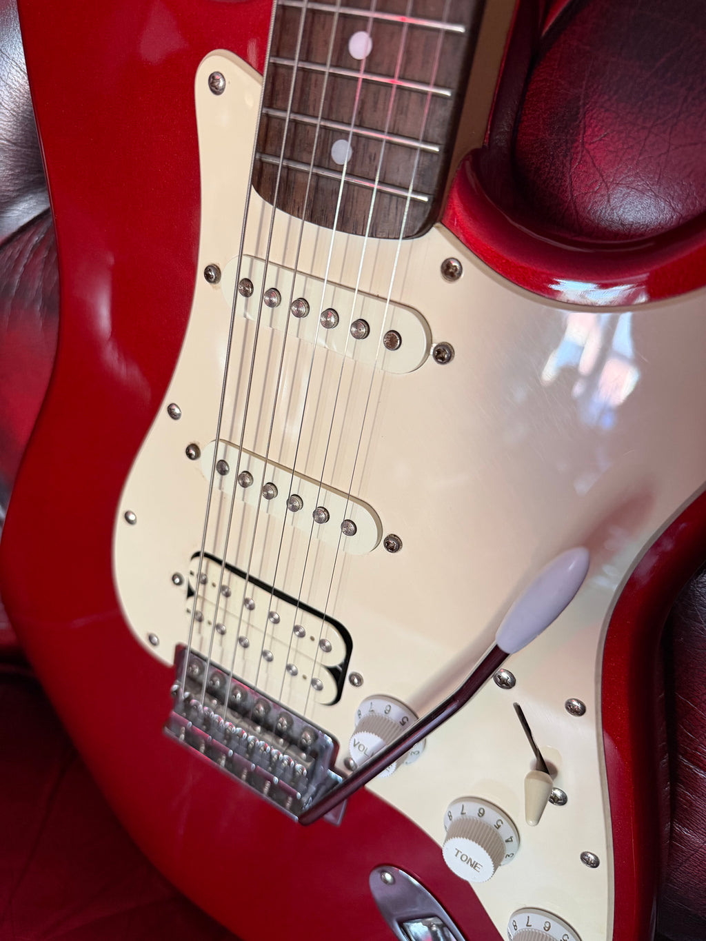Valentine! - 2007 Squier Affinity Stratocaster HSS in Metallic Red