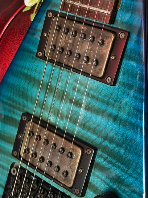 Poseidon! - 1996 Jackson Rhoads RR3 Professional MIJ in Transparent Blue