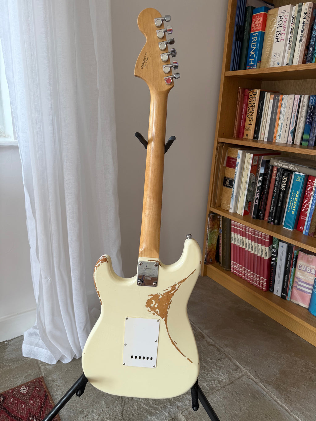 Stevie! - Squier 20th Anniversary Stratocaster • 2002 • Aged Cream