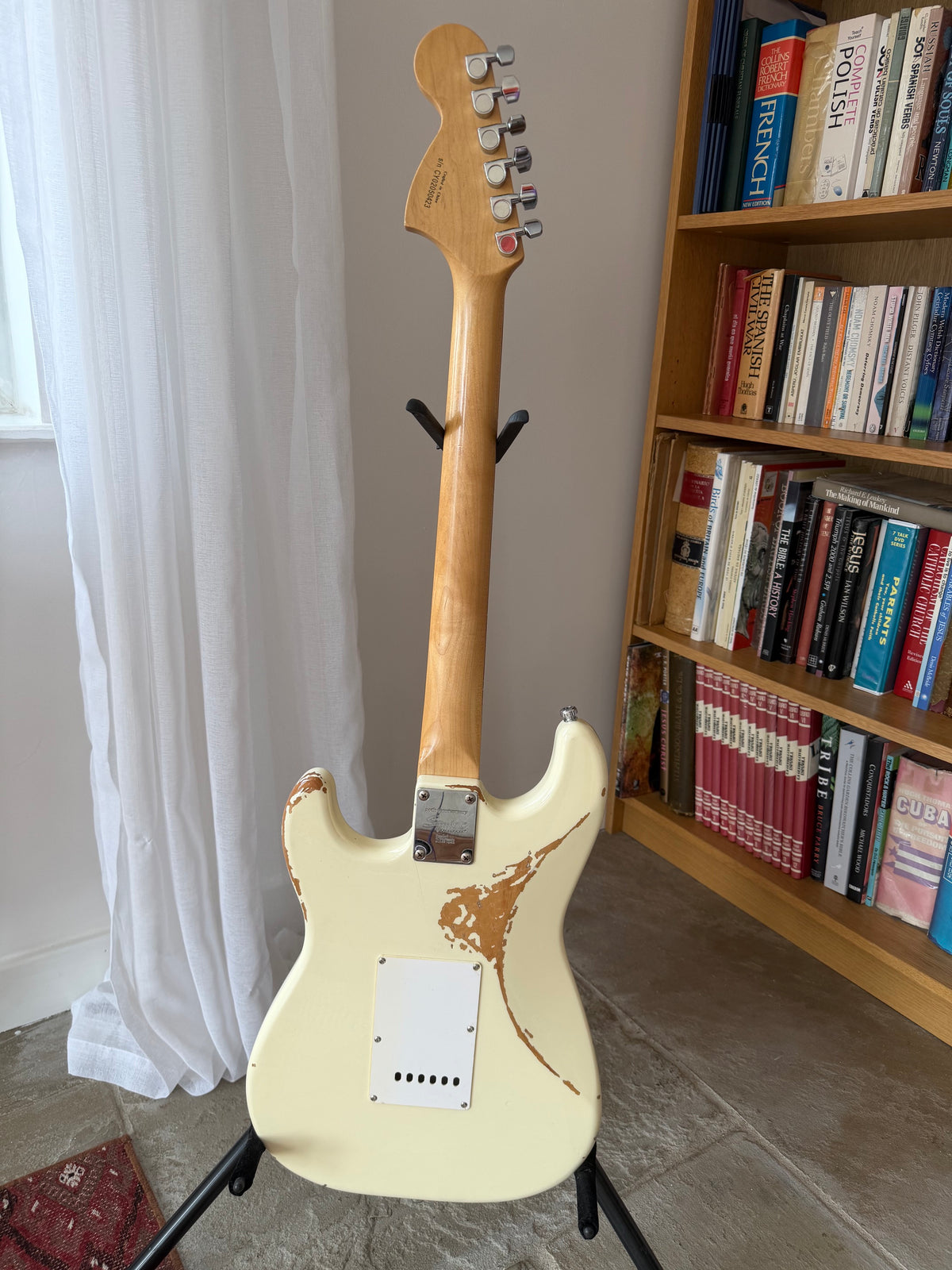 Stevie! - Squier 20th Anniversary Stratocaster • 2002 • Aged Cream