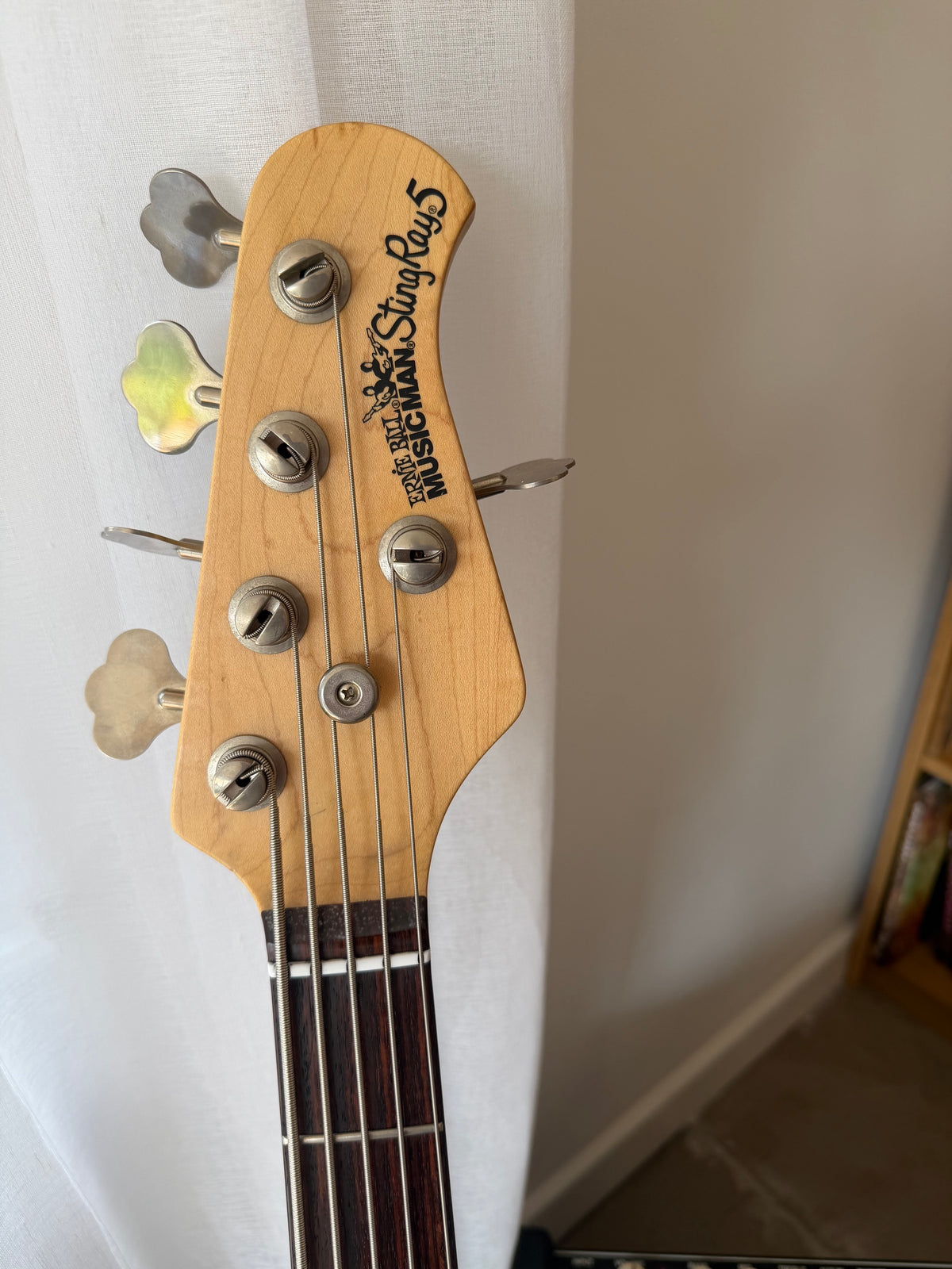 Leo! - Ernie Ball Music Man StingRay 5, 2004, Lava Pearl