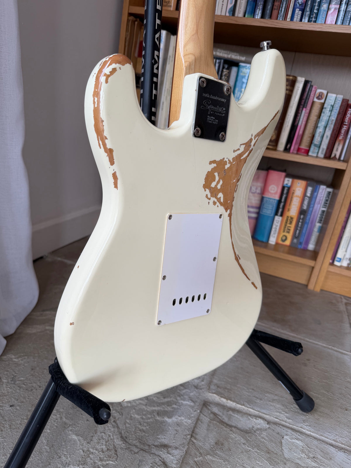 Stevie! - Squier 20th Anniversary Stratocaster • 2002 • Aged Cream