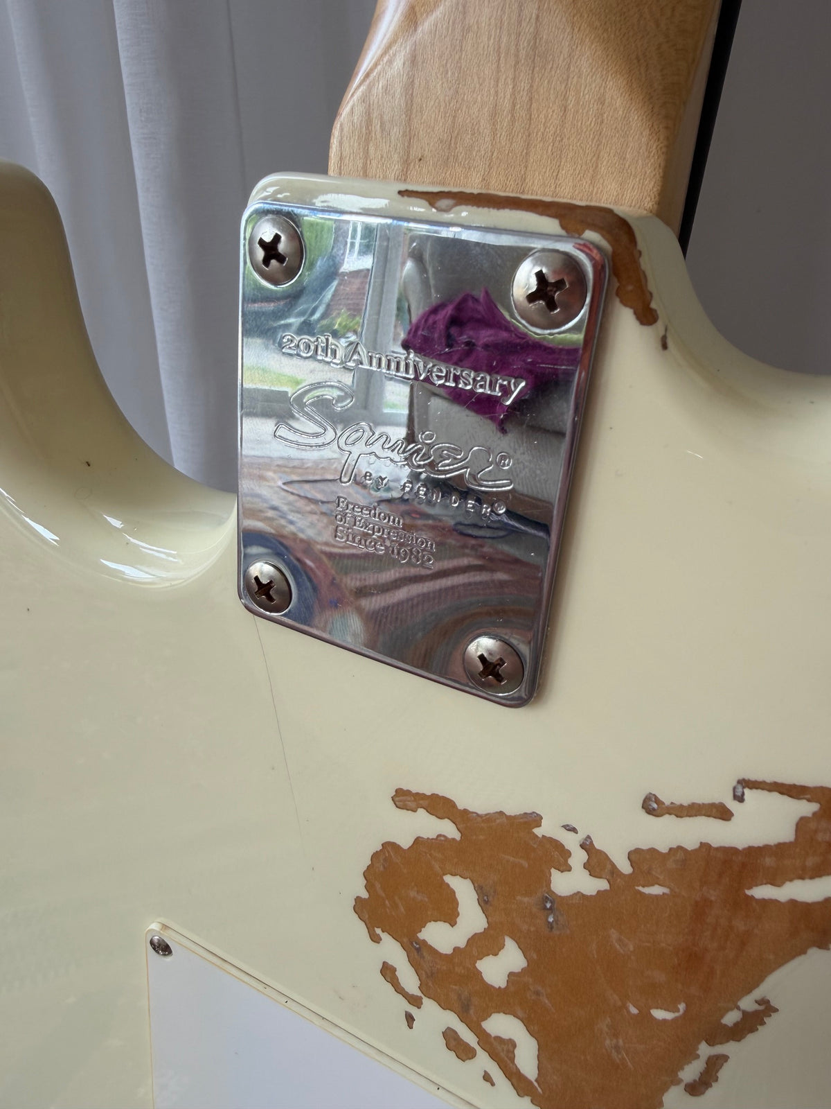 Stevie! - Squier 20th Anniversary Stratocaster • 2002 • Aged Cream
